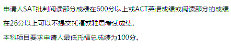 2017年圣母大学托福成绩要求(本科)