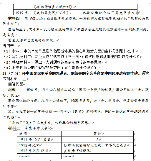 2016江苏淮安中考历史试题