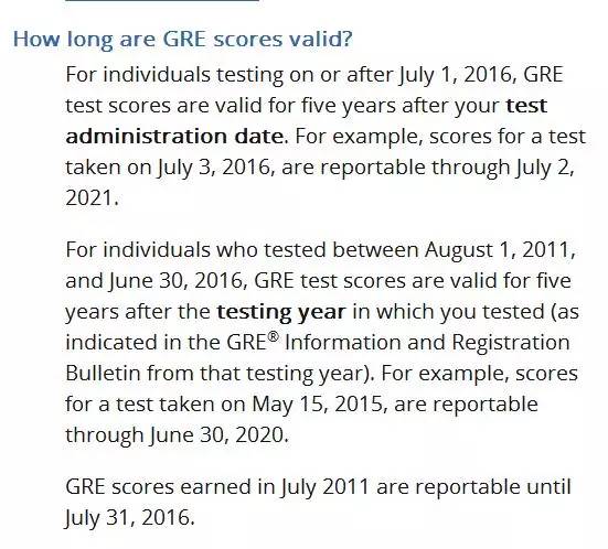 GRE成绩有效期调整:改为自考试日起五年内有效