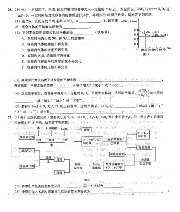 2017云南师大附中高考适应性月考(二)理综试题及答案 2017云南师大附中高考适应性月考(二)理综试题及答案