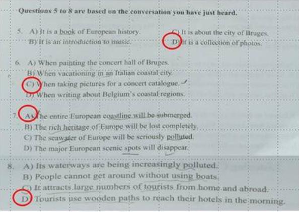2017年6月英语六级试卷及答案第一套 2017年6月英语六级试卷及答案第一套