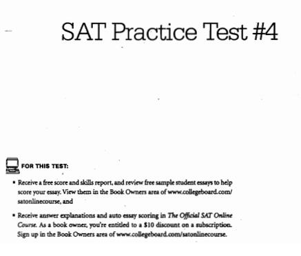 SAT模拟考试题下载:sat official guide试卷
