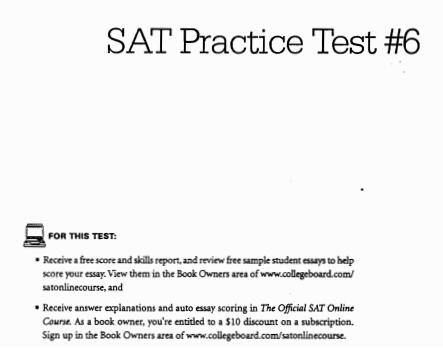 SAT模拟考试题下载:sat official guide试卷