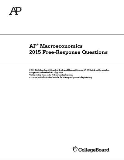 2015年AP宏观经济学frq真题下载(PDF版)