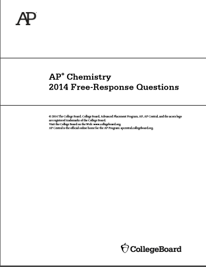 2014年AP化学frq真题下载(PDF版)