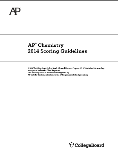 2014年AP化学sg真题下载(PDF版)