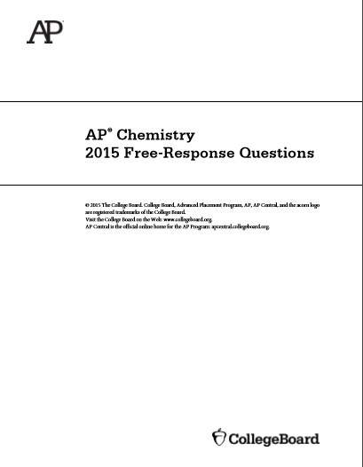 2015年AP化学frq真题下载(PDF版)