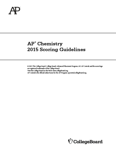2015年AP化学sg真题下载(PDF版)