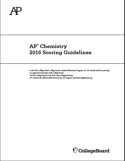 2016年AP化学sg真题下载(PDF版)