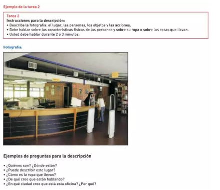 DELE西班牙语A2考试样题