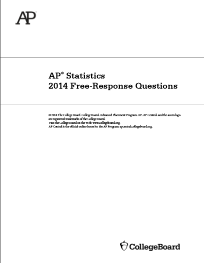 2014年AP统计学frq真题下载(PDF版)