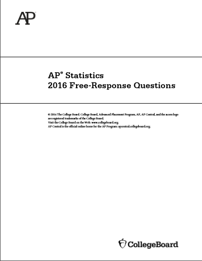 2016年AP统计学frq真题下载(PDF版)