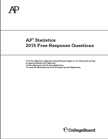 2015年AP统计学frq真题下载(PDF版)