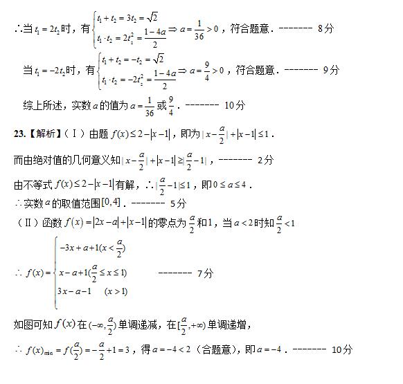 2017南昌一模文科数学试题及答案