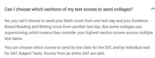 SAT送分问答:SAT可以拼分吗?