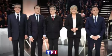 2.png 2017法国总统大选 电视辩论 组图