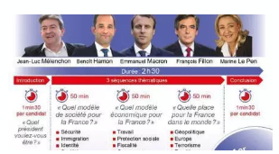 4.png 2017法国总统大选 电视辩论 组图