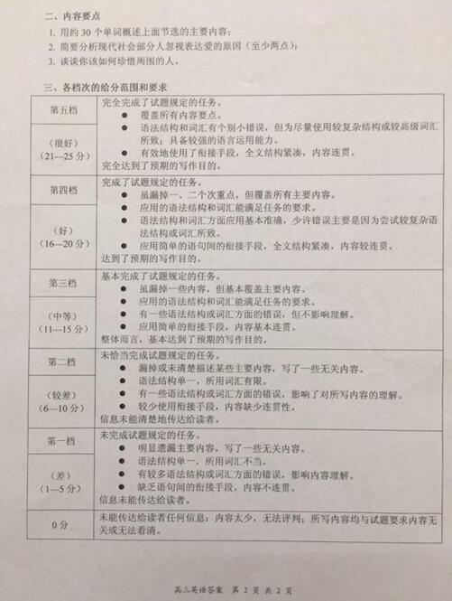 2017南京二模英语试题及答案