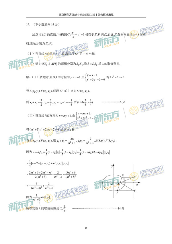 2017北京朝阳区高三一模文科数学试题答案解析 2017北京朝阳区高三一模文科数学试题答案解析