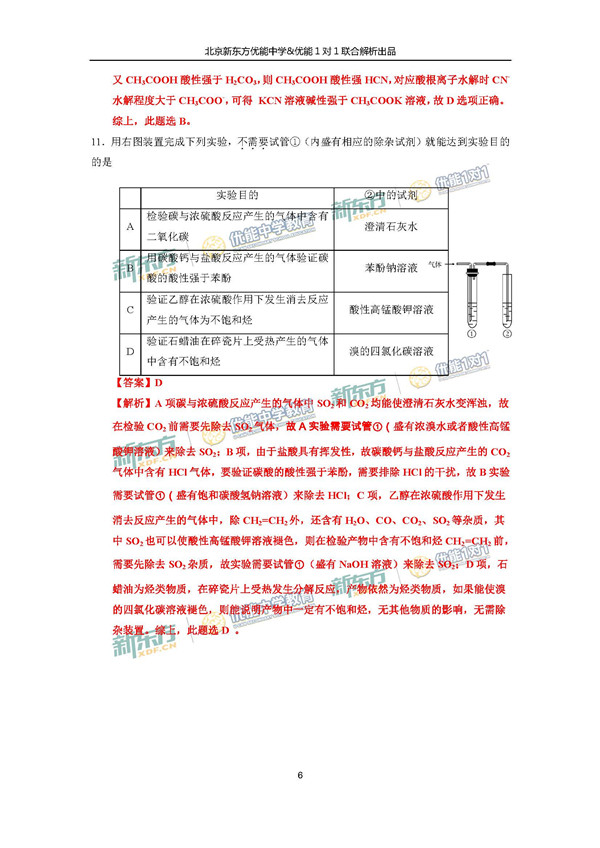 2017北京东城区高三一模理综试题答案解析 2017北京东城区高三一模理综试题答案解析