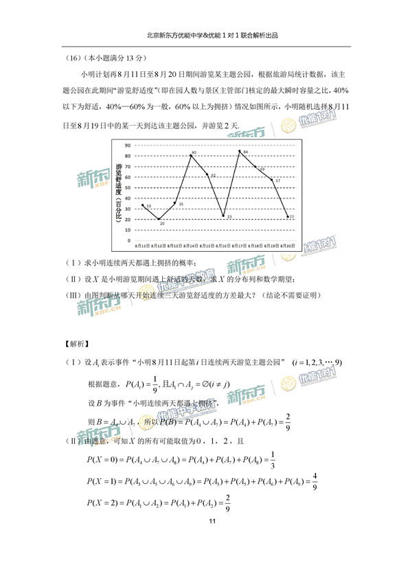 2017北京东城区高三二模理科数学试题答案解析