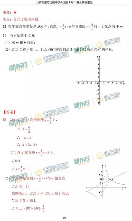 北京朝阳区2017中考一模数学试题