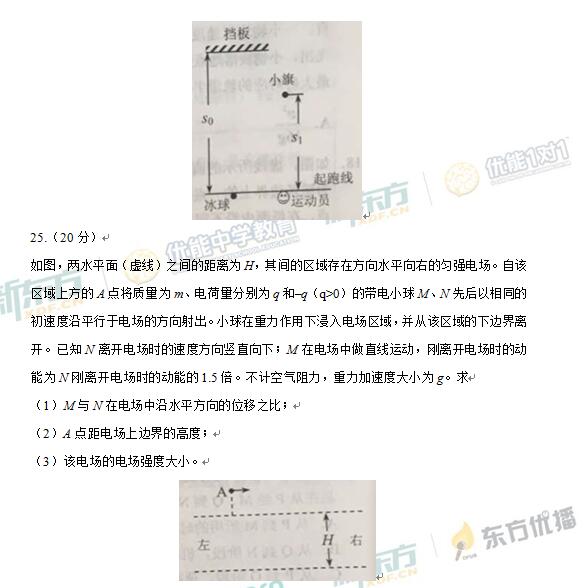 2017陕西高考理综试题及答案