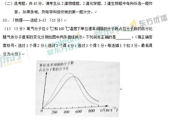 2017福建高考理综试题及答案