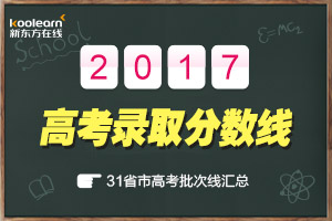 2017黑龙江高考分数线公布