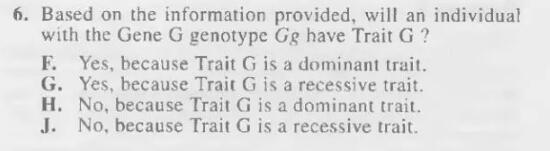 ACT科学推理必备知识:隐性基因