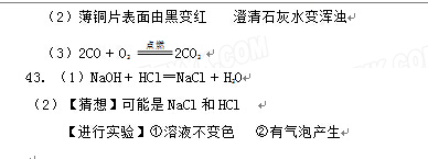 湖北鄂州2017中考化学试题及答案