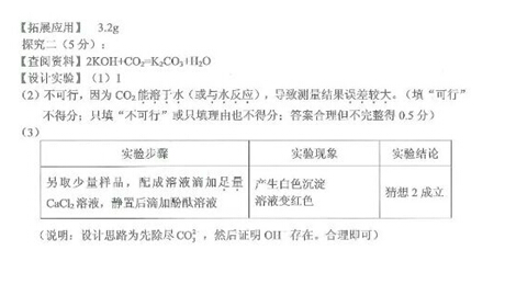 湖北随州2017中考化学试题及答案