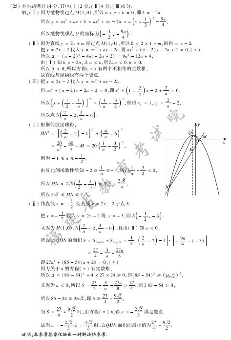 福建2017中考数学试题及答案
