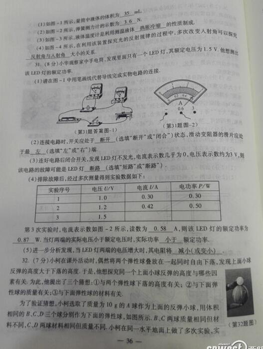 陕西2017中考化学试题及答案