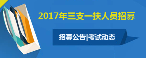 2017年青海省三支一扶人员招募报名入口