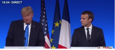 2017法国国庆节川普空降法国参加国庆阅兵(双语新闻)