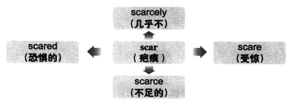 大学英语六级词汇看图记忆：scar