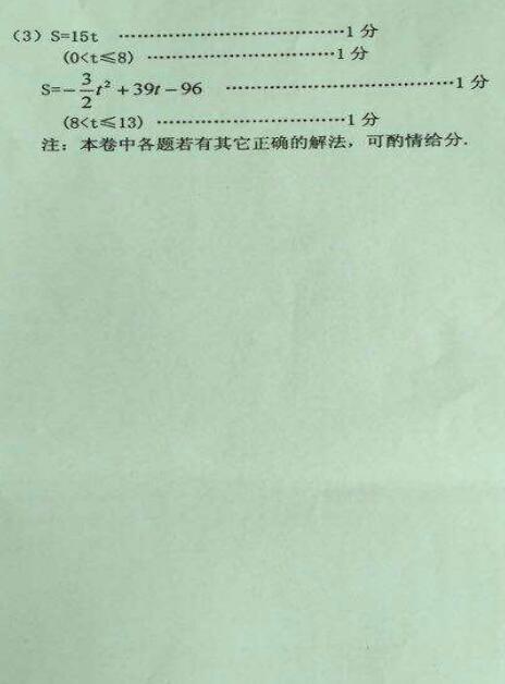 黑龙江七台河2017中考数学试题及答案