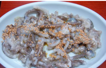 韩国特色食物 活章鱼