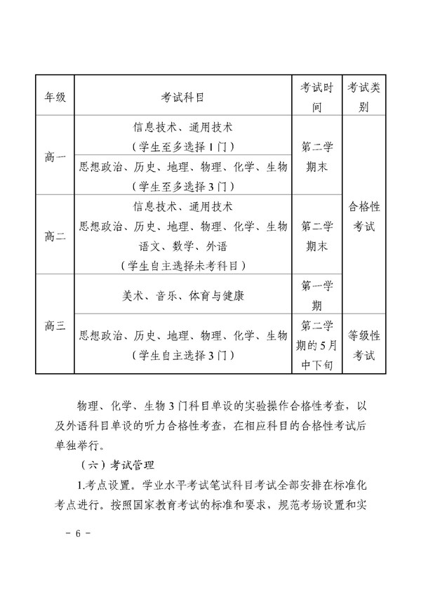《天津市完善普通高中学业水平考试的实施办法》通知