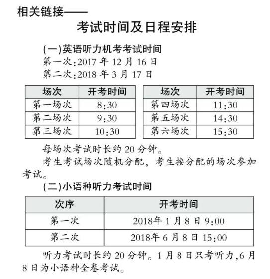 北京:高考英语听力机考12月16日首考 含三道大