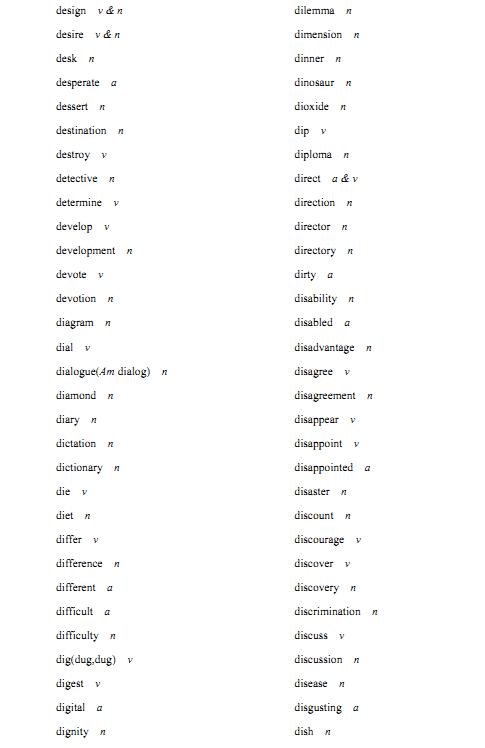 2018年高考英语必备词汇 2018年高考英语必备词汇