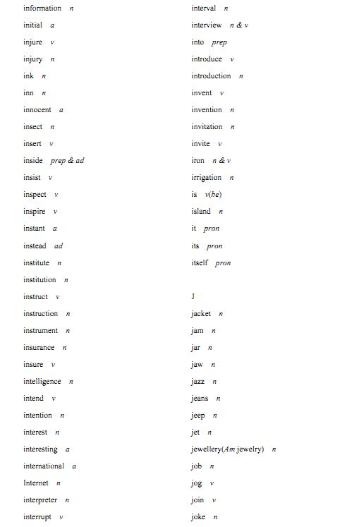 2018年高考英语必备词汇