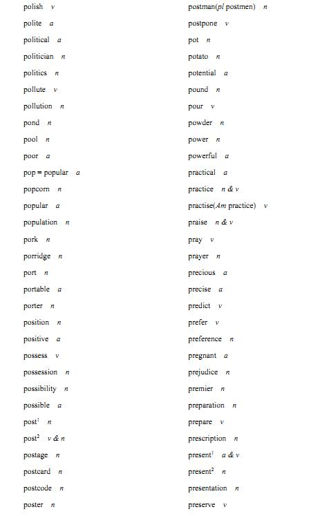 2018年高考英语必备词汇