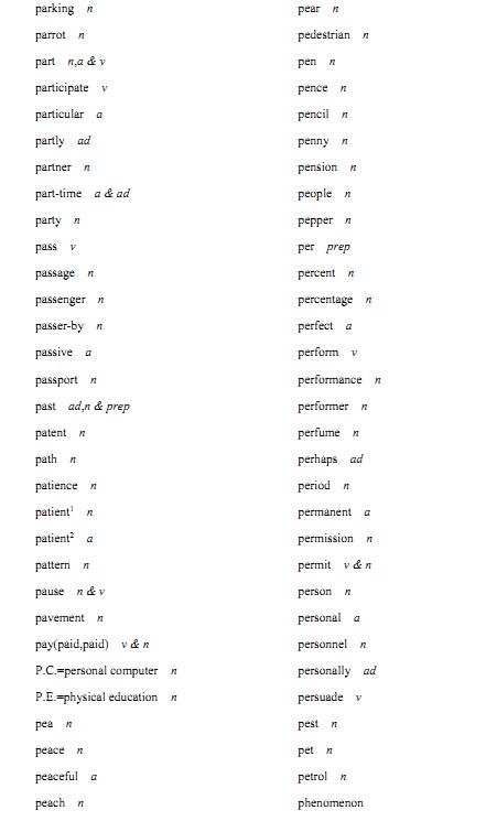 2018年高考英语必备词汇 2018年高考英语必备词汇