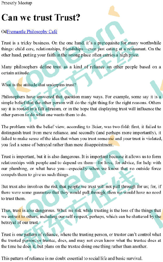 【2018年考研英语一真题及答案解析】2018年考研英语一真题：完形填空（新东方在线版）