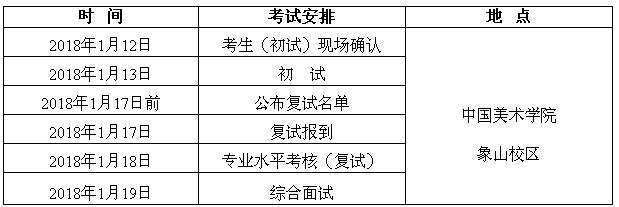 中国美术学院2018年“三位一体”综合评价招生简章