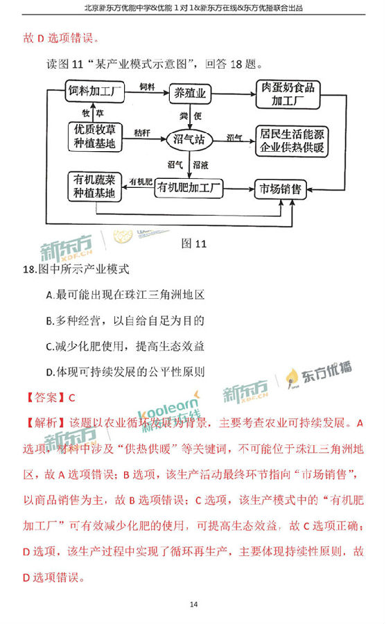 2018年1月北京海淀区高三期末地理真题及答案解析 2018年1月北京海淀区高三期末地理真题及答案解析