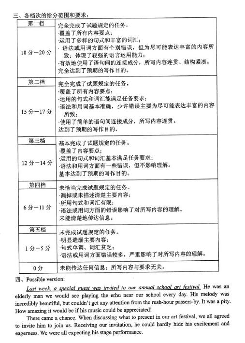 2018北京丰台区高三一模英语试题及答案