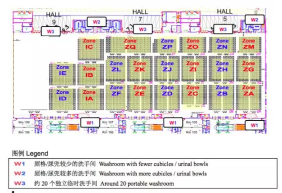 2018年10月SAT香港亚博馆考场位置图